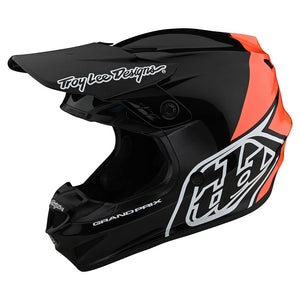 New TLD Youth GP Helmet, Motocross Helmet, Block Black / Orange, YM, Dirt Bike