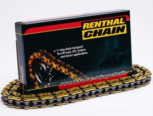 Renthal R4 Premium 520 ATV or Motorcycle Endurance Chain - 520 x 120 Links, Gold Series
