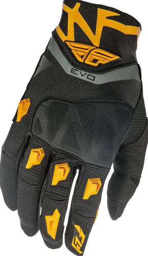 Fly Racing Evolution Gloves, Black And Orange, Large, 10