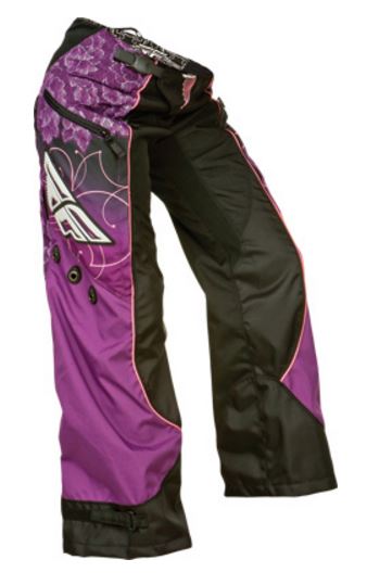 Fly Racing Kinetic Ladies Over Boot Motorcycle Pant Black / Purple / Pink