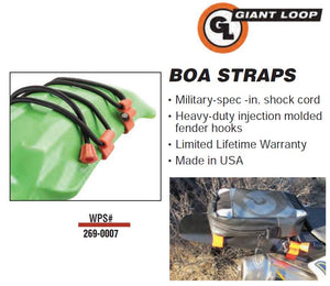 Giant Loop Rubber Boa Straps - Universal Bungee Straps For Dirt Bike Fenders